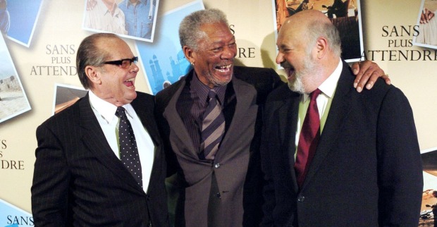 Rob Reiner mit Morgan Freeman und Jack Nicholson.