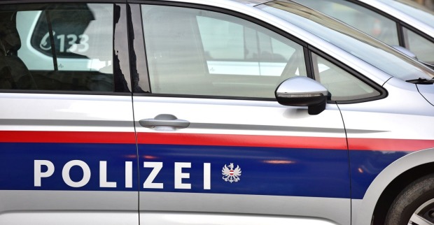 Polizeiwagen der Firma Volkswagen der österreichischen Polizei