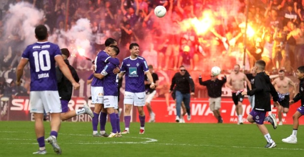 Austria Salzburg im letzten Spiel der Saison 2024/25.