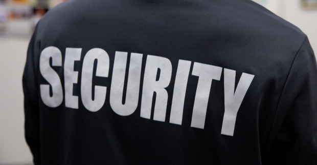 Rücken von Security
