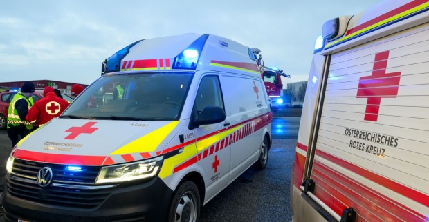 Rettungsauto bei einem Einsatz