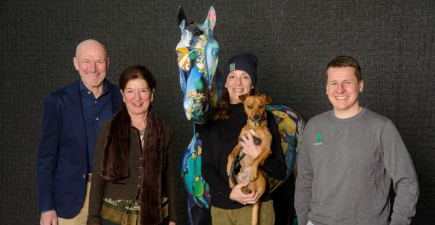 Mit „Pferdinand“: Alexander Strobl, Birgit Maier, Daniela Thiel und Andreas Haider (v. li.).