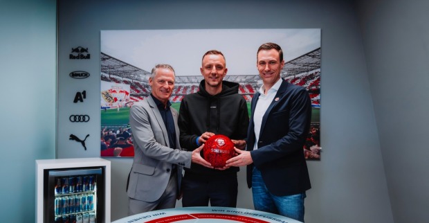 Daniel Beichler bei der Vorstellung als neuer Trainer bei Salzburg.