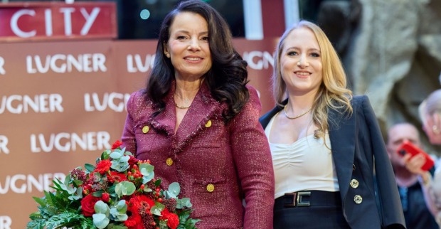 Jacky Lugner hat Fran Drescher zum Opernball empfangen/ Jacky Lugner und Fran Drescher