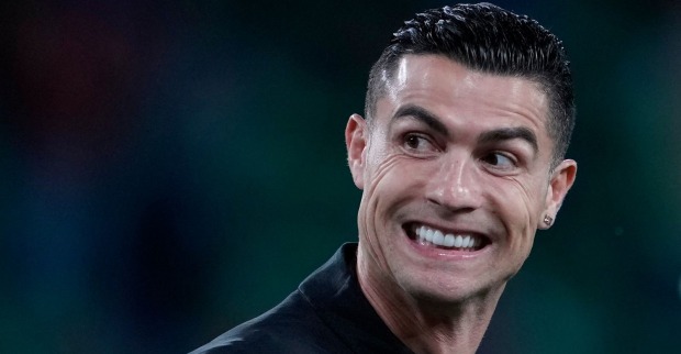 Cristiano Ronaldo während eines Spiels der portugiesischen Nationalmannschaft.