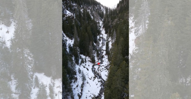 Fundstelle des toten Mannes am Mölltaler Gletscher in Kärnten