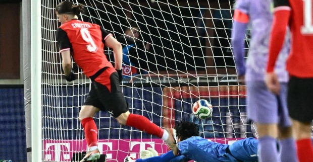 Marcel Sabitzer jubelt nach seinem Treffer zum 1:0 gegen Südkorea im Ernst-Happel-Stadion.