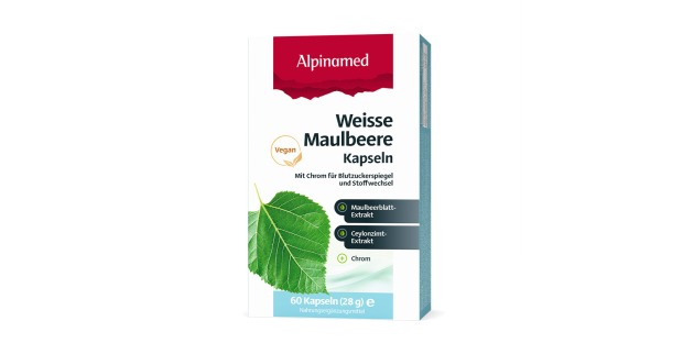 Alpinamed® Weisse Maulbeere Kapseln | Credit: Alpinamed