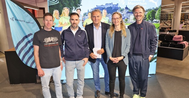 Die Veranstalter beim Salzburg Marathon 2026 Pressekonferenz.