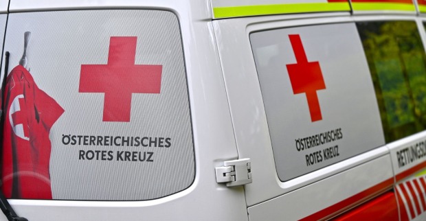 Rettungswagen in Österreich.