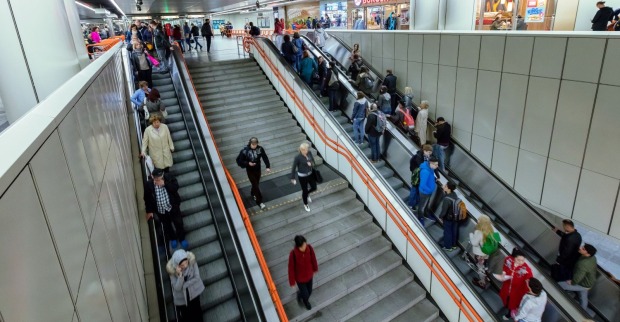 Ansicht der U-Bahnstation Wien Westbahnhof
