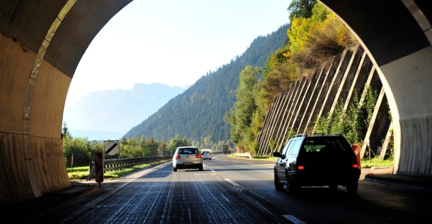A10 Tauernautobahn bei Werfen.