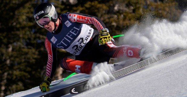 Broderick Thompson während der Abfahrt in Beaver Creek