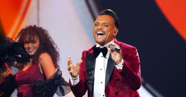 Menowin Fröhlich während seines Auftritts im Halbfinale von DSDS