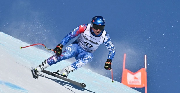 Henrik von Appen während eines Ski-Rennens in Crans Montana