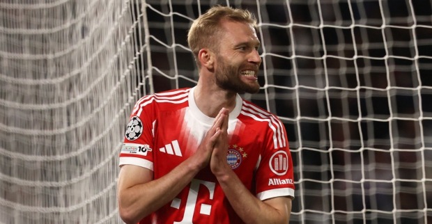 Konrad Laimer im CL-Spiel gegen PSG im Einsatz.