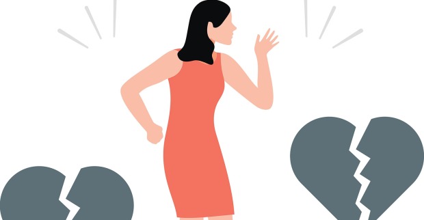 Comic einer Frau mit Liebeskummer | Credit: Vector Stall/Shutterstock