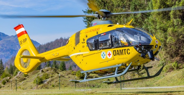 Rettungshubschrauber im Einsatz als Themenbild für den Unfall in Seitenstetten