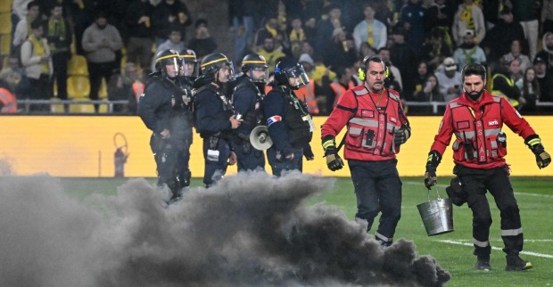 Beim Spiel zwischen FC Nantes and Toulouse FC kam es zum Spielabbruch.