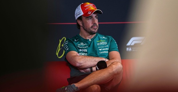 Fernando Alonso im Vorfeld des Barcelona-GPs
