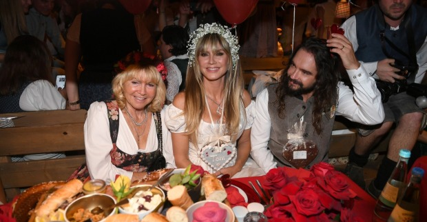 Erna Klum, Heidi Klum und Tom Kaulitz beim Oktoberfest 2025.