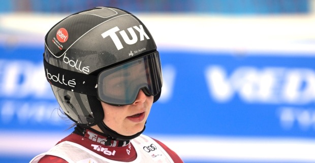 Lena Wechner während einem Rennen.