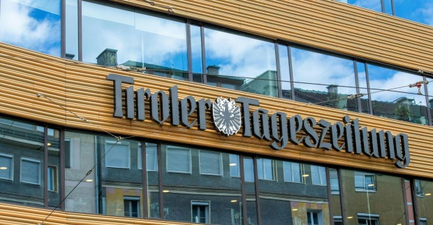 Außenansicht der Zentrale der Tiroler Tageszeitung, welche von Russmedia übernommen wird