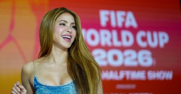 Shakira auf einer Pressekonferenz zur Eröffnung der Fußball WM 2026