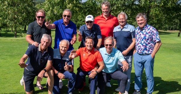 Die prominenten Teilnehmer beim Hans Enn Charity Golfturnier