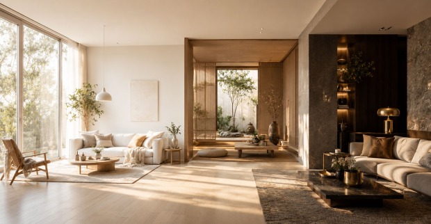 Modernes Wohnzimmer | Credit: AI-generiert/GPT-Image/Sara Milenovic