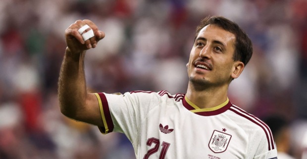 Oyarzabal feiert sein Tor im WM-Halbfinale Spanien gegen Frankreich 2026 und führt Spanien ins Finale