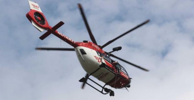 Rettungshubschrauber im Einsatz.