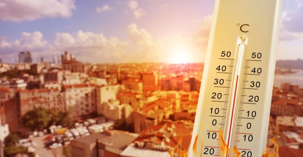 Thermometer zeigt fast 40 Grad an.