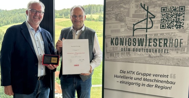 Christian Naderer und Karl Hüttmannsberger freuen sich über die Auszeichnung.