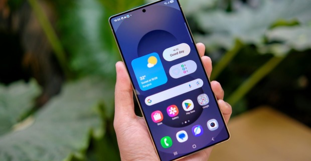 Ansicht eines Samsung Galaxy Smartphones