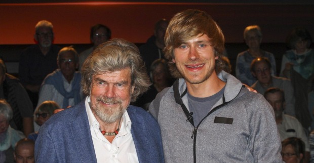 Reinhold Messner mit Sohn Simon.