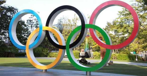 Olympische Ringe als Symbolbild zum Babyglück von Olympia-Medaillengewinnerin Alexandra Burghardt.