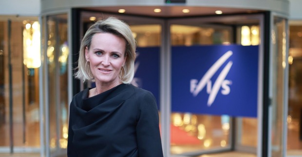 Alexandra Meissnitzer vor dem internationalen Kongress der FIS