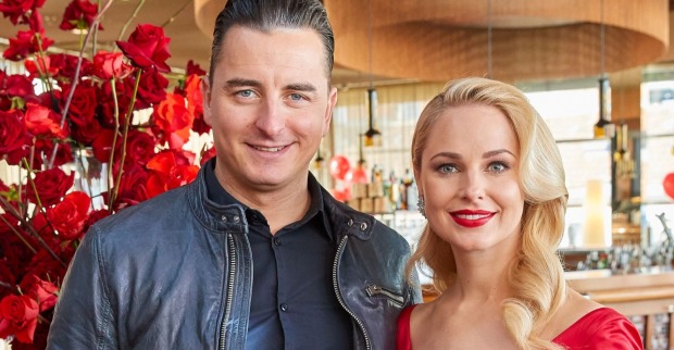 Andreas Gabalier und Silvia Schneider während ihrer Beziehung/Das Paar hat sich bei einem Interview kennegelernt