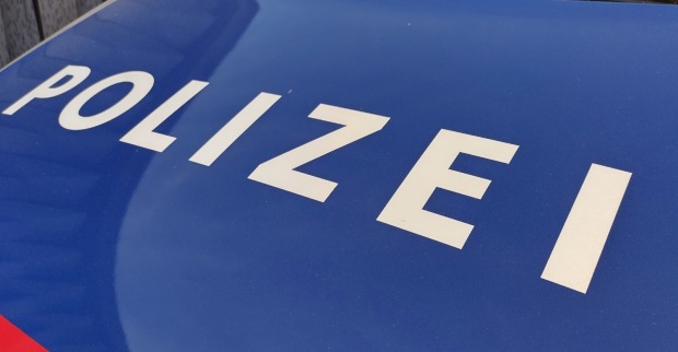 Detail des österreichischen Polizeistreifenwagens, als Symbolbild für den Diebstahl in Dornbirn.