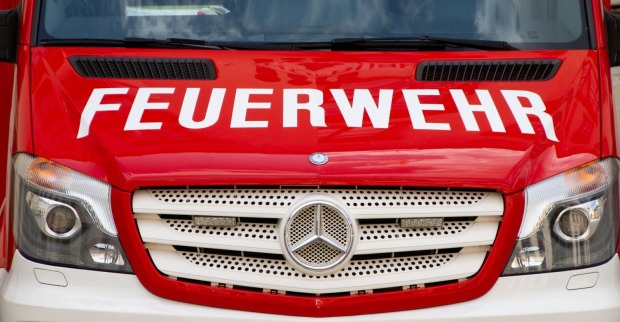 Feuerwehrwagen eines österreichischen Fahrzeugs
