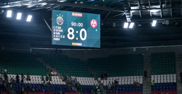 Der GAK kassierte bei Rapid eine historische 0:8-Niederlage.
