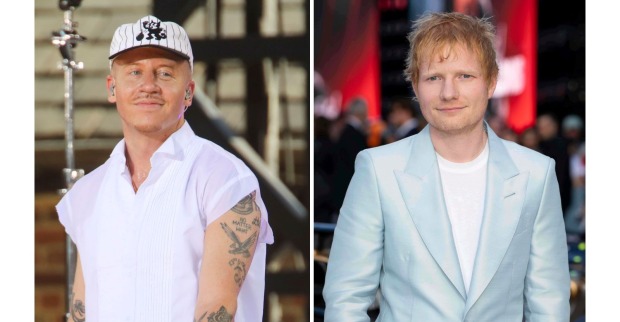 Collage von Rapper Macklemore und Sänger Ed Sheeran