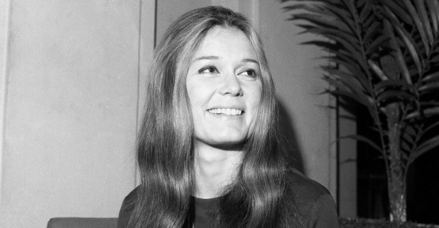 Gloria Steinem, US-Feministin und Journalistin, bei einer Schwarz-Weiß-Aufnahme