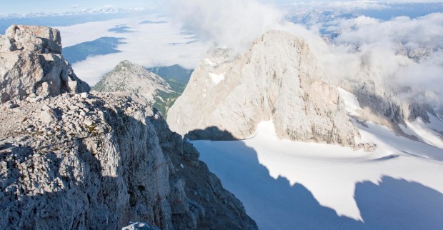 Blick vom Hohen Dachstein nach Westen.