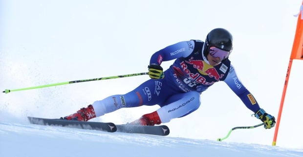 Matteo Franzoso auf der Piste in Kitzbühel