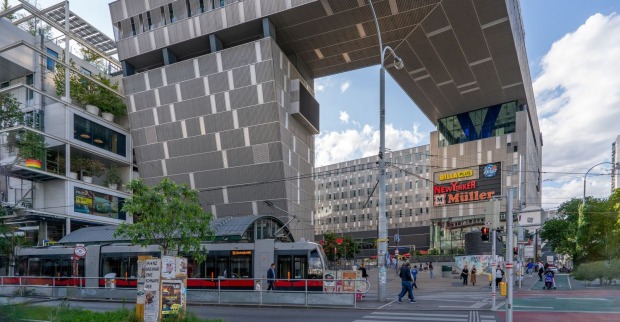 Ansicht der BahnhofCity am Wiener Westbahnhof