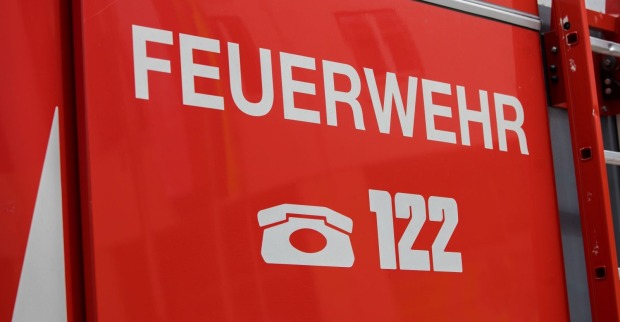 Außenansicht eines österreichischen Feuerwehrwagens