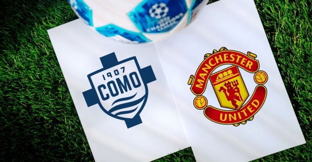 Como gegen Manchester United: Wegen Starkregens und möglicher Gewitter wurde über eine Verschiebung diskutiert.