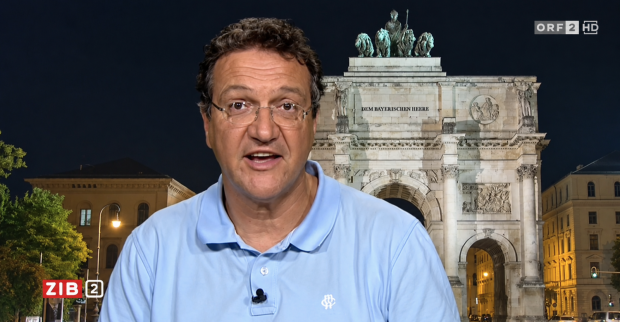 Karim El-Gawhary, ehemaliger ORF-Nahost-Korrespondent, bei einem Auftritt in der ZIB 2. Nach seinem ORF-Abgang feiert der Journalist einen persönlichen Erfolg.